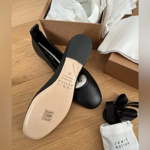 Jamie Haller Point Ballet black 38 NIB - Picture 2 of 6